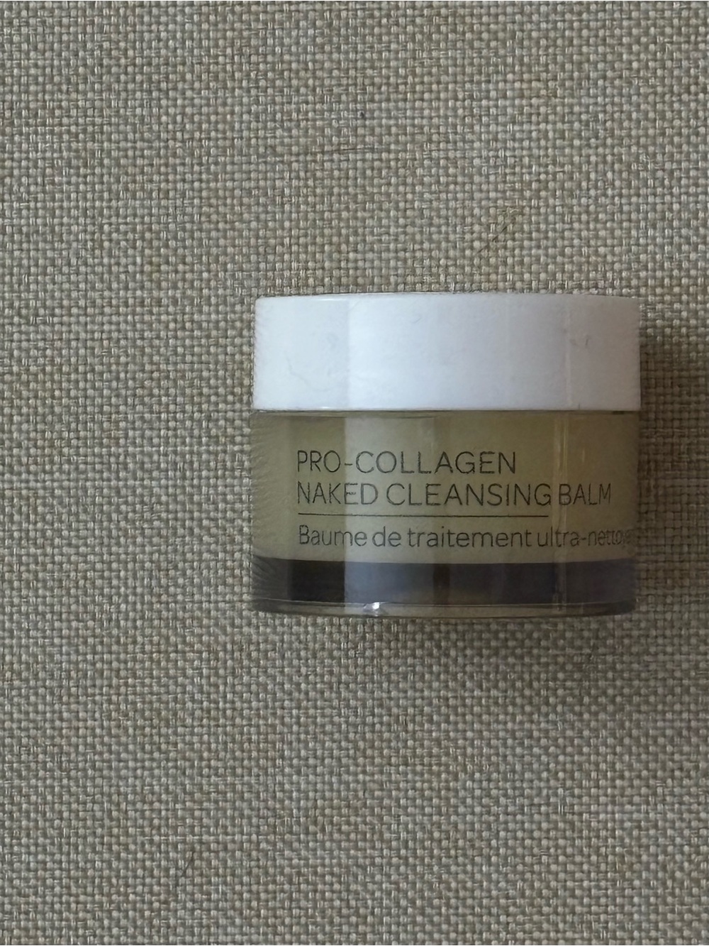 ELEMIS Pro-Collagen Naked Cleansing Balm - White Jar with Pale Yellow Balm
